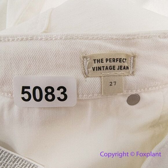 NEW Madewell The‎ High-Rise Perfect Vintage Jean in Tile White, 27 - Picture 14 of 16